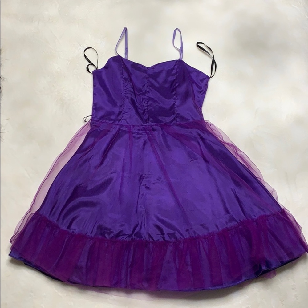 girls purple formal party dress new
